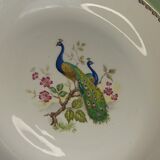 Hollow serving dish - peacock décor - l'amandinoise