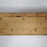 Coat rack with five hooks in natural wood, design, 60s, 50 cm