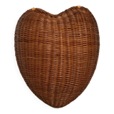 Heart shaped wicker rattan box