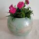 glossy glass round vase signed Jean Noel Bouillet