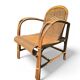 Paire de fauteuils en rotin vintage