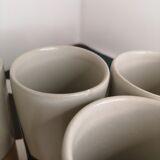 Vase roll in sandstone Pottery "La Colombe"