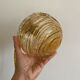 Baladeuse globe vintage en verre ambré 