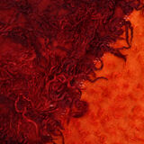 Red & orange tones vintage rug, 163x240 cm