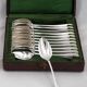 Christofle Japanese, 12 teaspoons, coffee, dessert, 14.2 cm, monogram "RD"