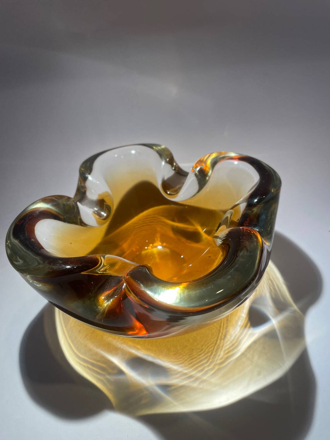 Sommerso ashtray, Murano