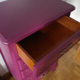 Vintage plum chest of drawers