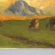 Old painting signed E. Spreafico, oil on canvas, Italy, 19th century.