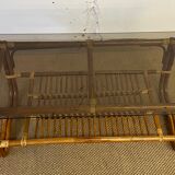 Bamboo and rattan coffee table