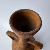 Large vintage handmade terracotta vase
