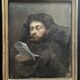 French school of the 19th century, Portrait of a man reading, oil on canvas