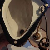 Decorative table lamp with a sculpted duck-shaped base and painted finish.