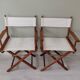 Fauteuils style "réalisateur" anciens