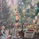 Old painting on wood
