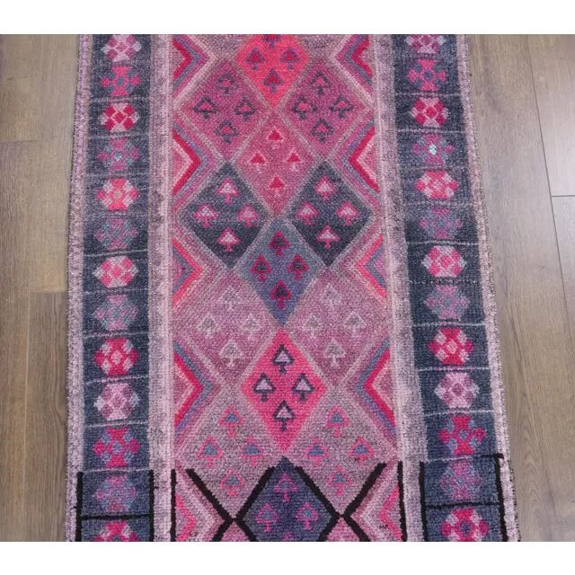 Turkish Handmade Wool Runner 77x395