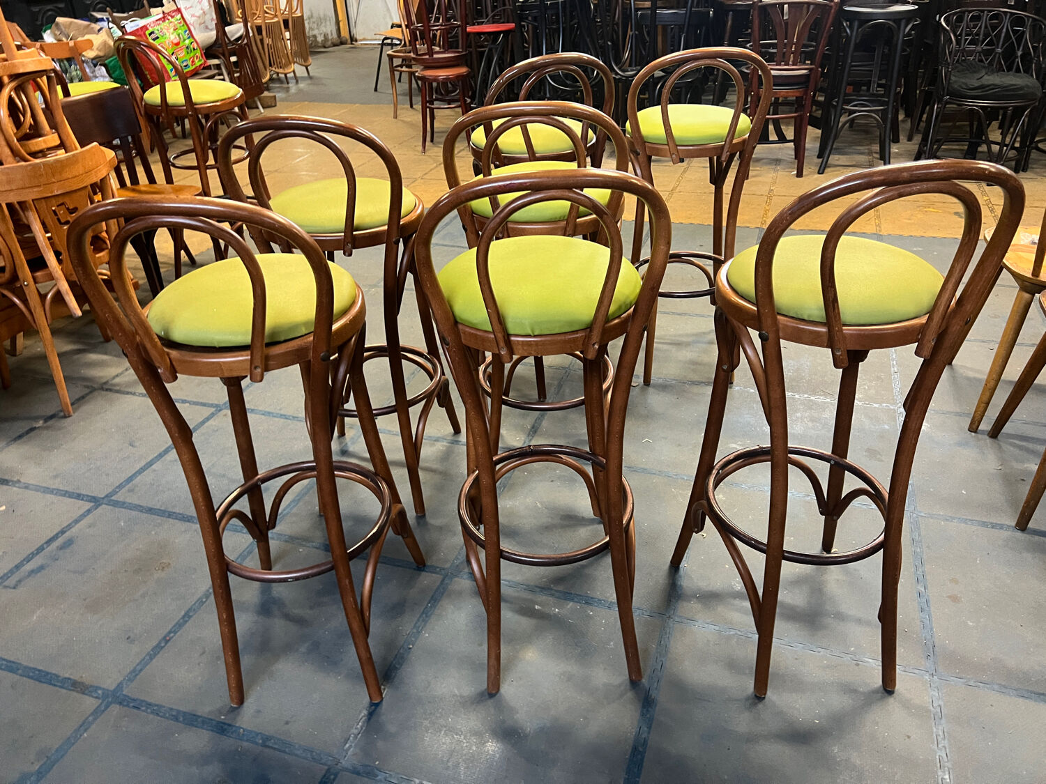 Set of 7 stools