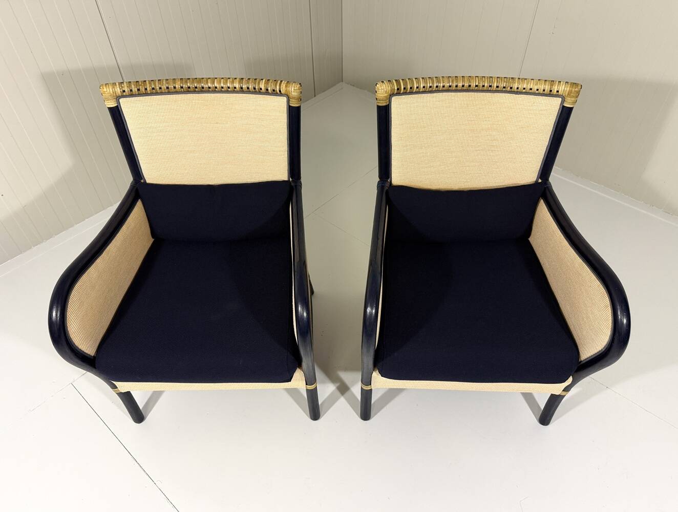 Gasparucci Italo rattan arm chairs Italy