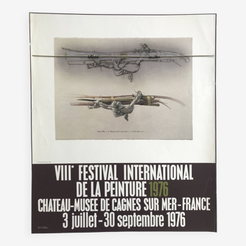 Gérard TITUS-CARMEL, Cagnes-sur-Mer, 1976. Original poster in colors