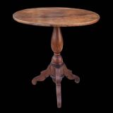 Old solid wood side table