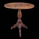 Old solid wood side table