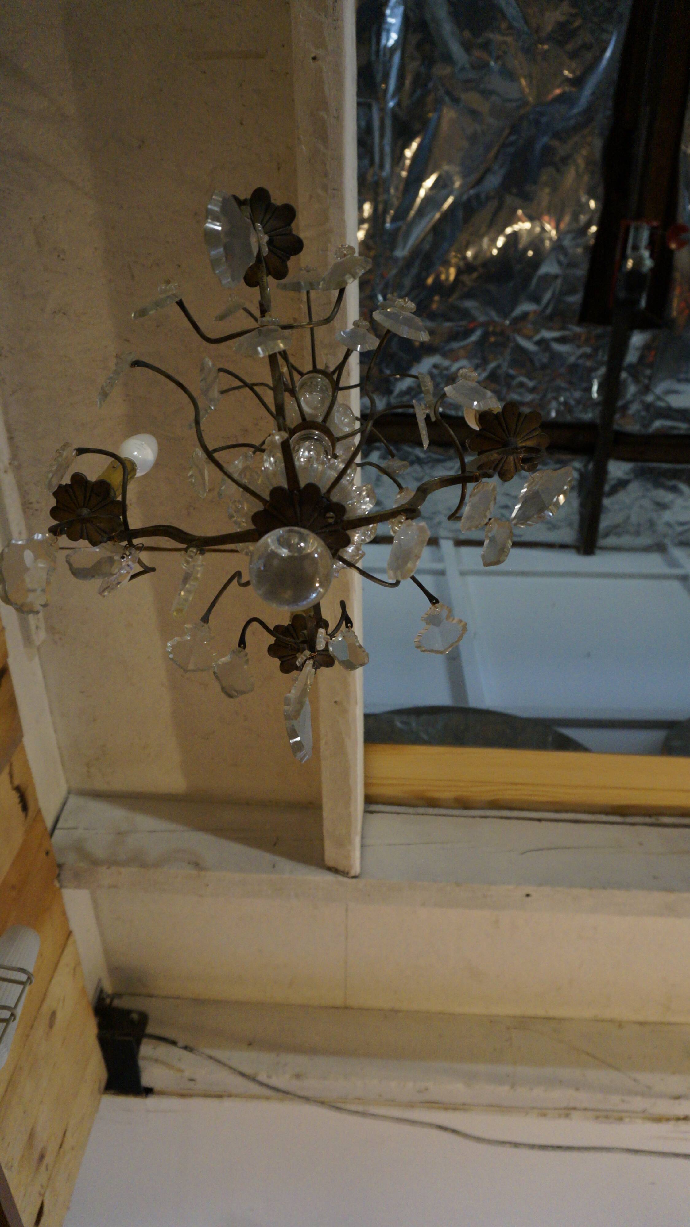 Chandelier with tassels