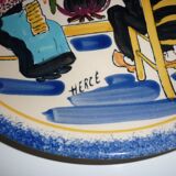 Hercé earthenware plate
