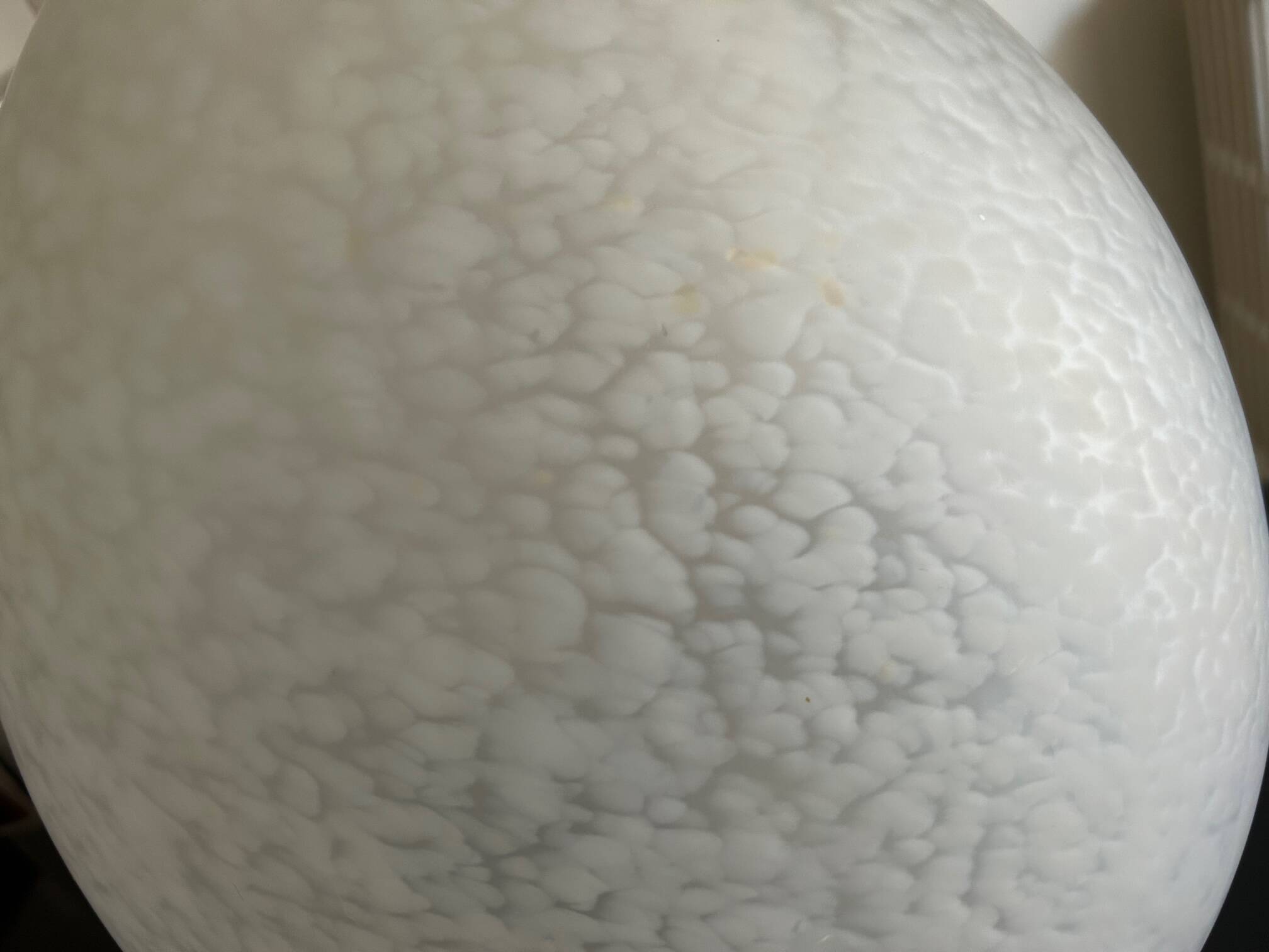 Grande lampe oeuf en verre murano 1970