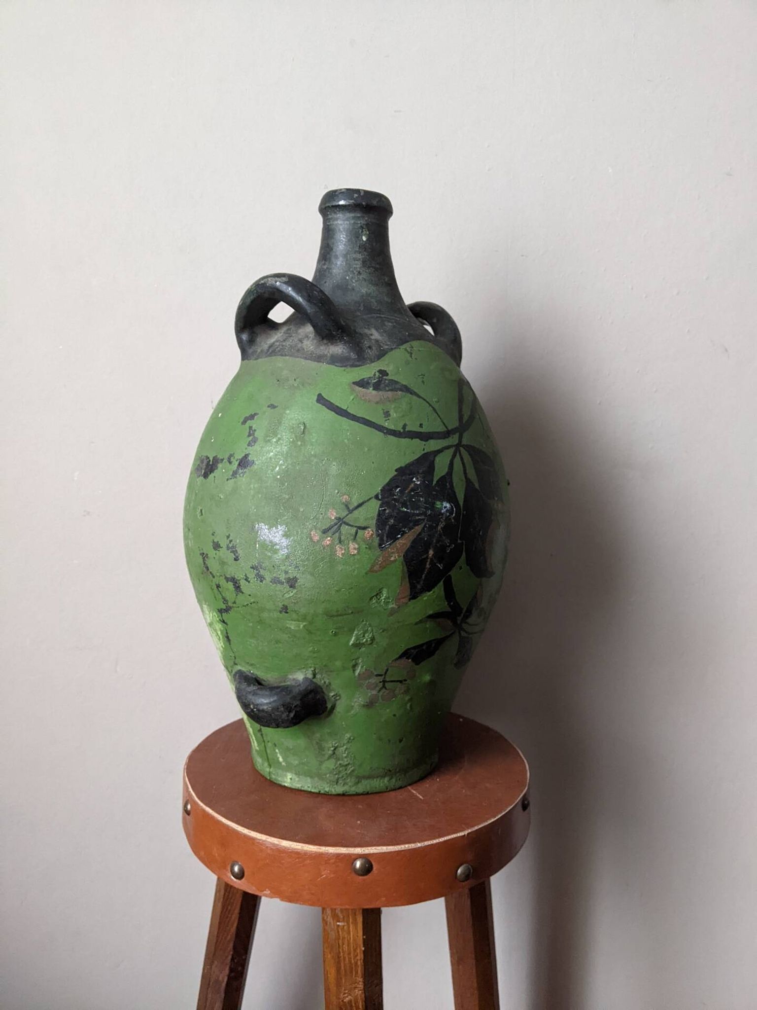 Clay jar traditional Provençal pottery