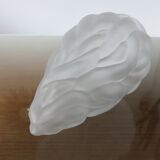 Tulip in frosted satin glass
