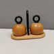 Pepper and salt grinders designed by jörgensen and nissen for bodum Denmark