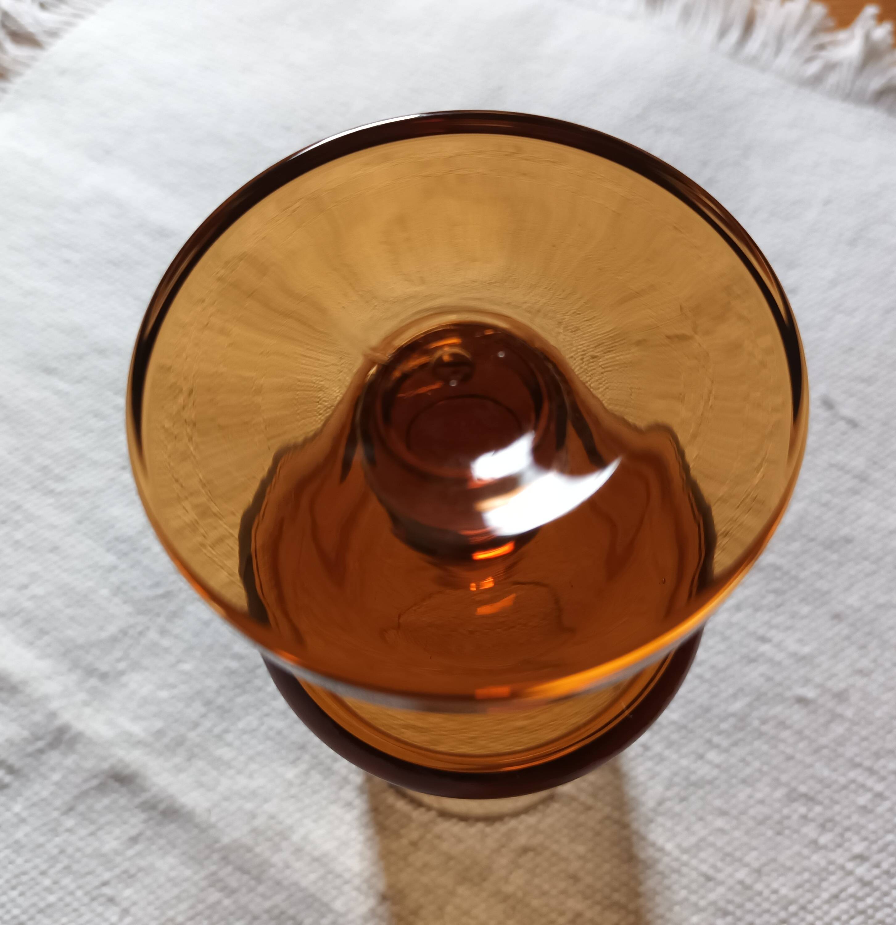 7 verres en verre soufflé de Vallérysthal