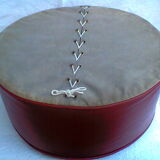 Pouf in faux-leather