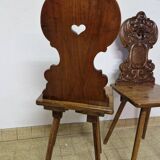 Paire de chaises alsaciennes, XIXème siècle