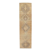 Tapis kilim en laine Oushak turc 96x365