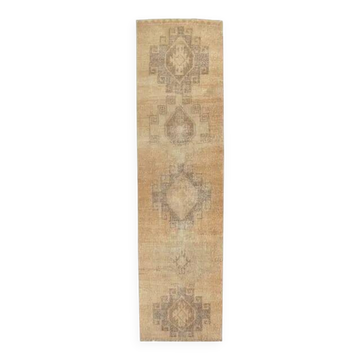 Tapis kilim en laine Oushak turc 96x365