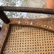6 chaises bistro avec assise en cannage