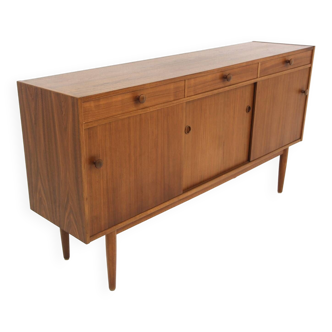 Scandinavian walnut sideboard, Hugo Troeds, Bjärnum, Sweden, 1960