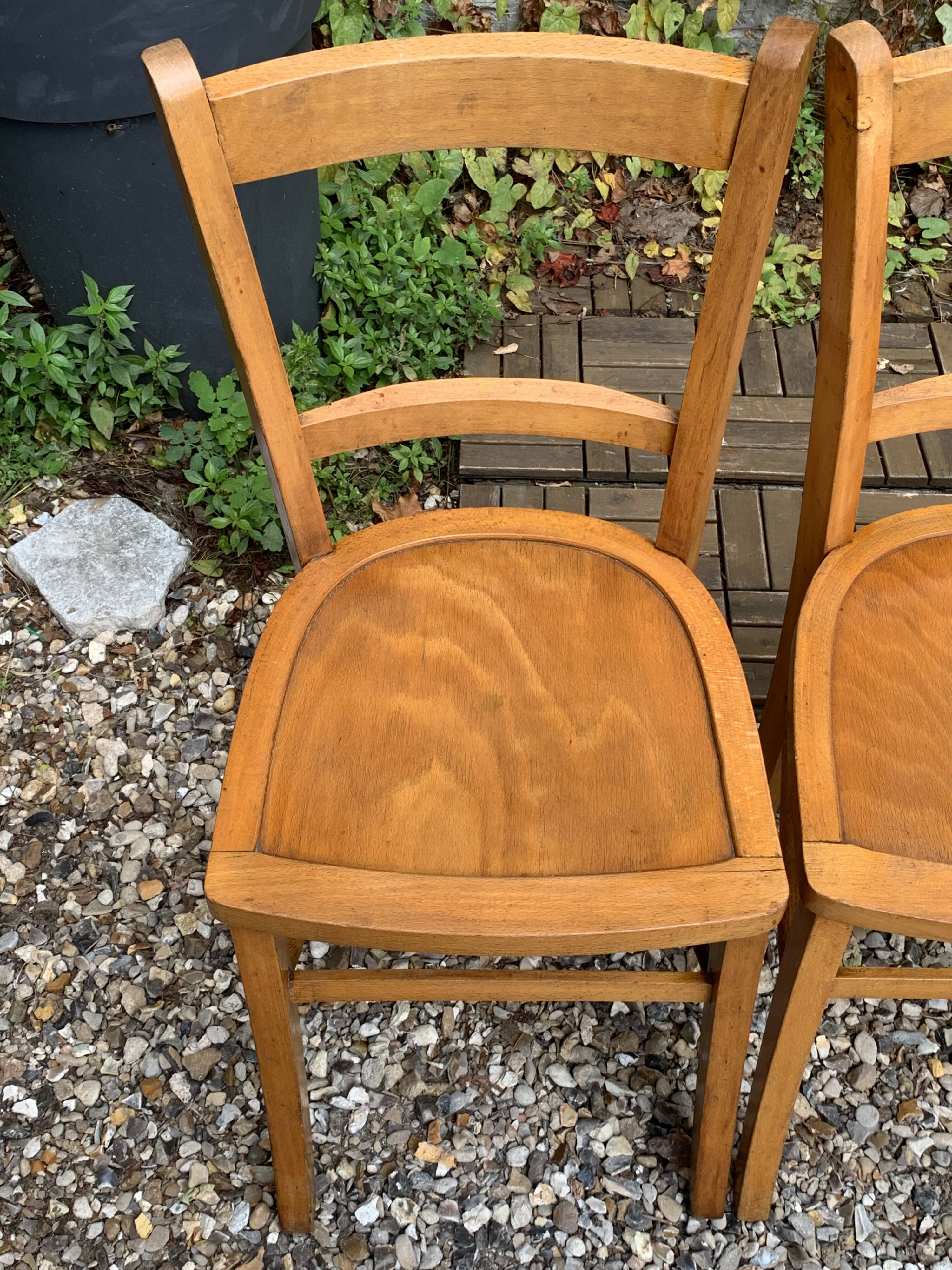 4 vintage Luterma bistro chairs 1940