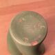 Vase Elchinger trilobed ceramic two-tone green black 60s