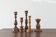 Scandinavian Wooden Candleholders, Set of 5