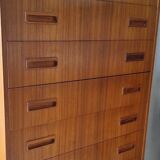 Danish teak chest of drawers by Borge Dam, 1960s