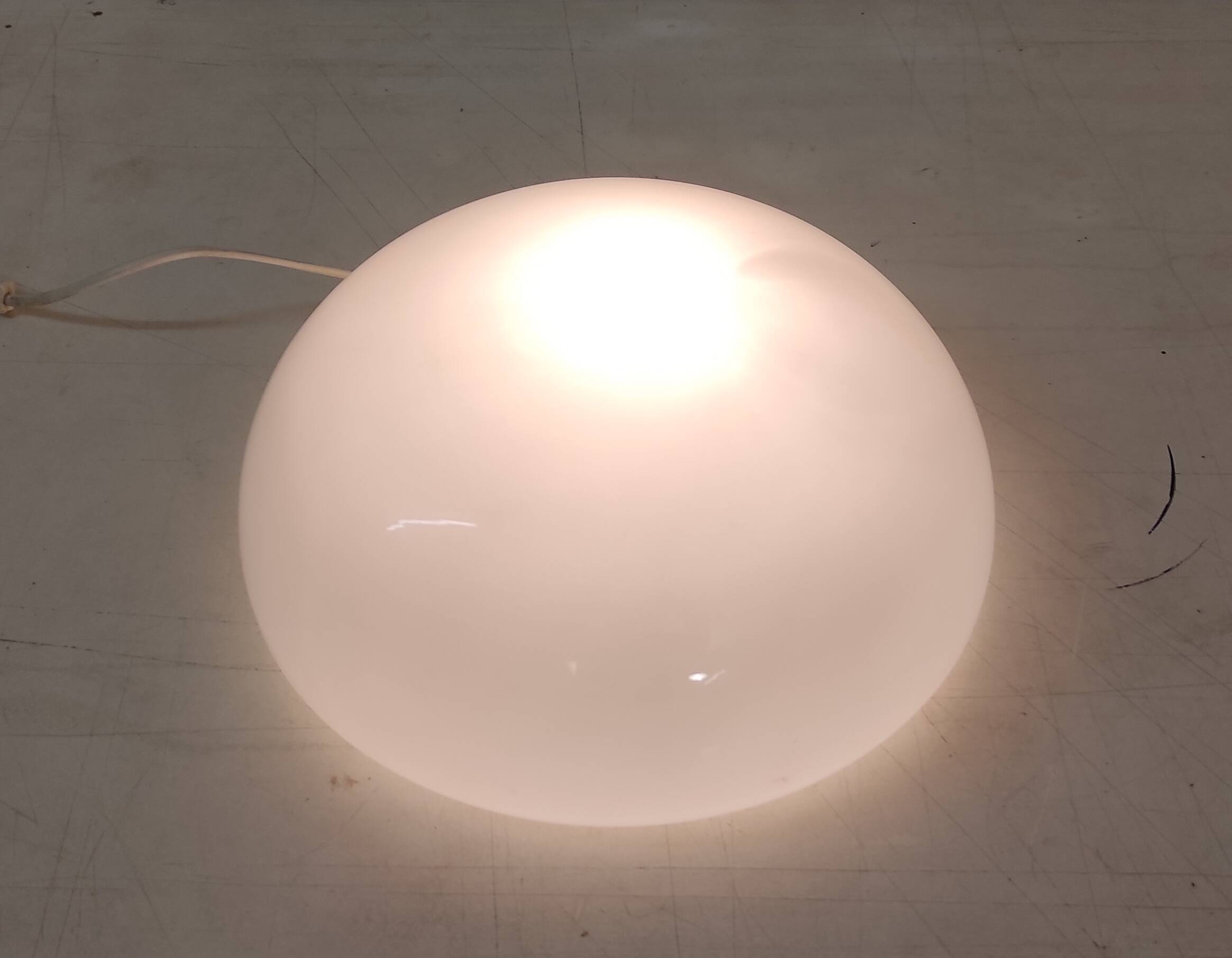 Ceiling light or globe wall lamp opaline diameter 30 cm - mid 20th century