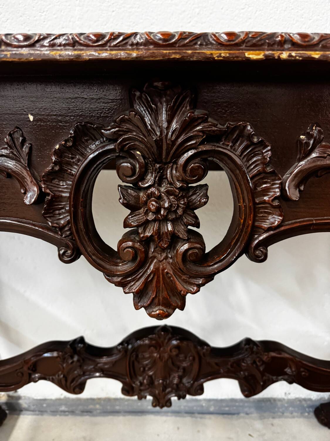 19th-century Louis XVI style wooden console