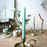 Copper hand-held candlestick