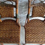 Vintage Wicker rattan chairs