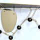 Vintage design wall coat rack from the 50s