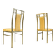 Vintage brass dining chairs by Belgochrom, 1970s