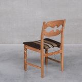 8 oak mid-century danish dining chairs