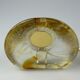 60s 70s table lamp Murano glass brass color inclusions space age design