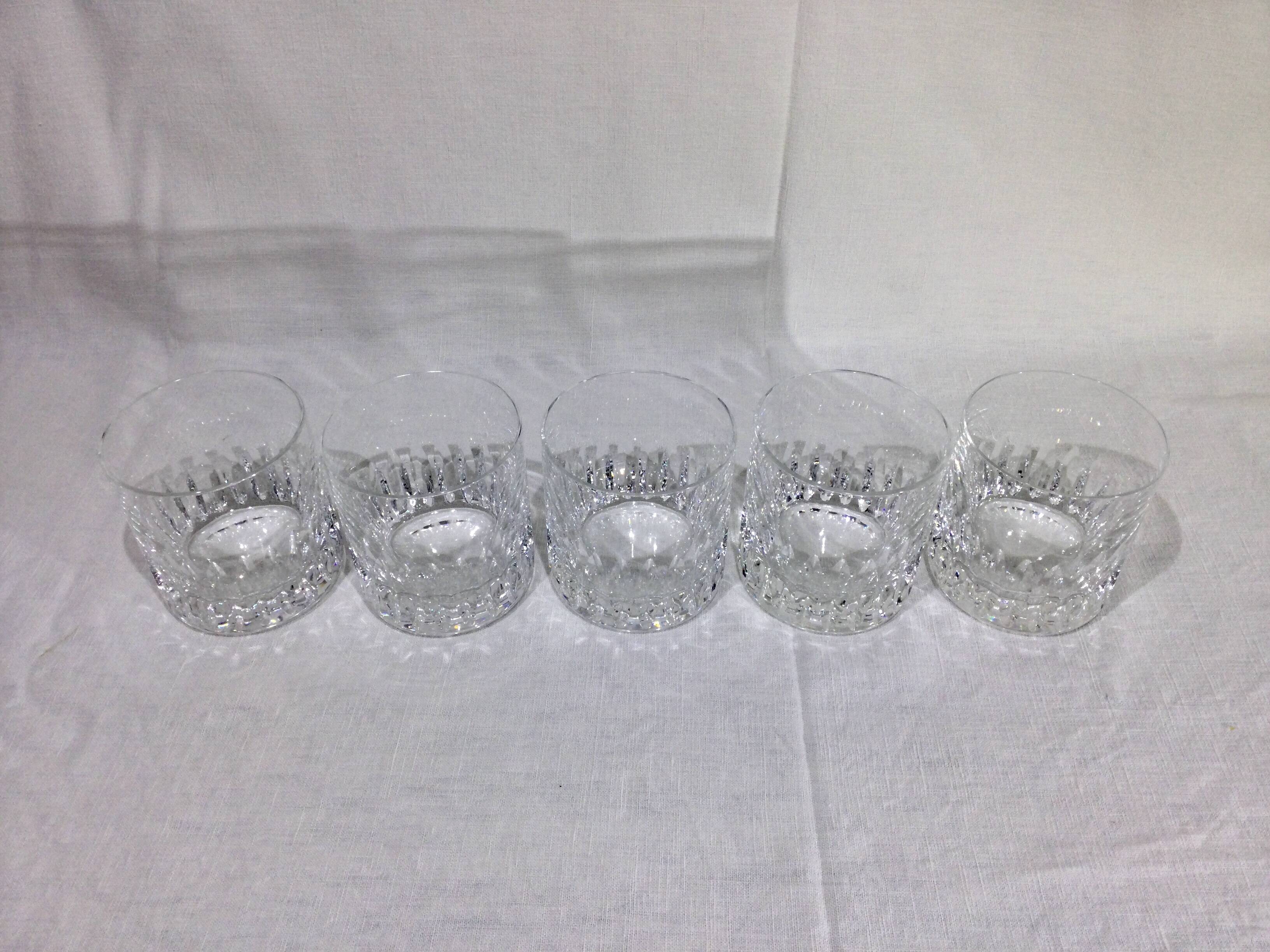 Saint-Louis - 5 Jersey Model Whiskey Glasses/Tumblers